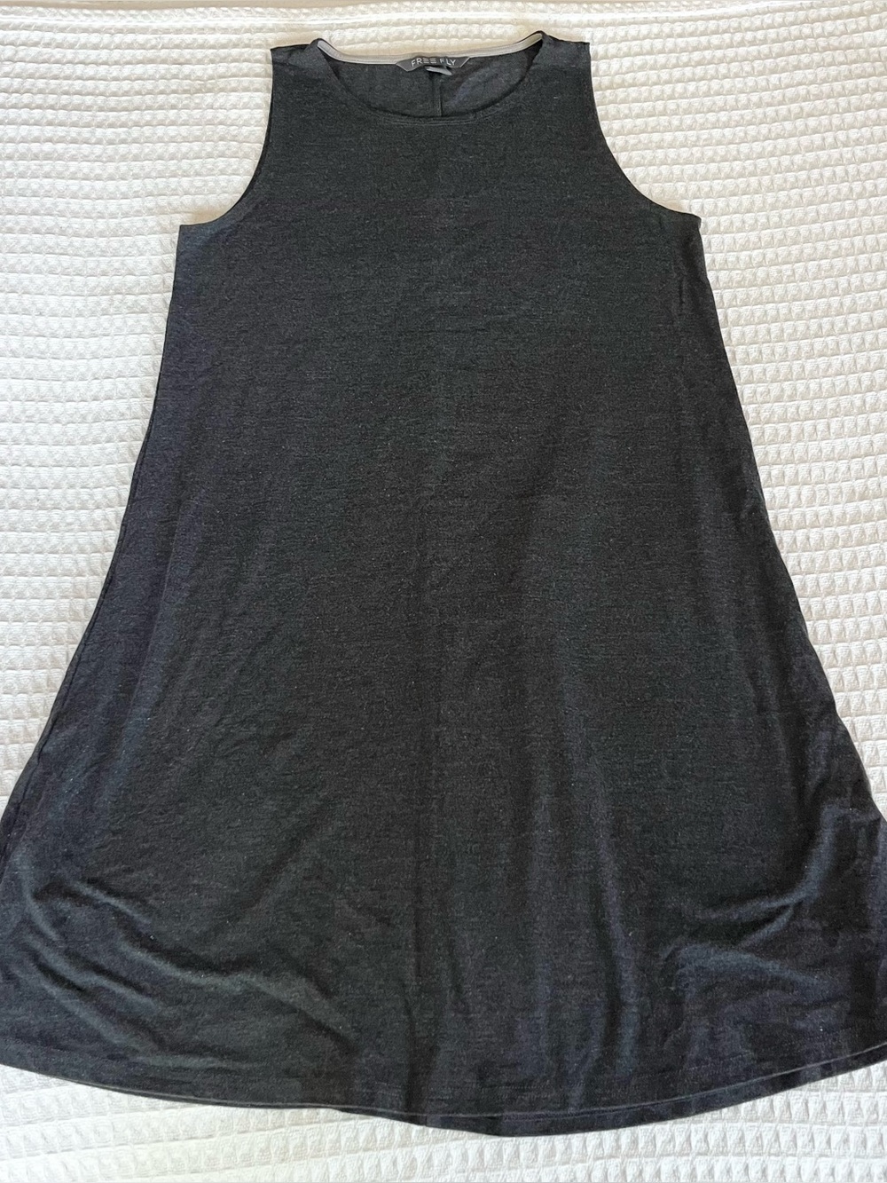 Free Fly Apparel Dark Grey Sleeveless A-Line Tank Dress large